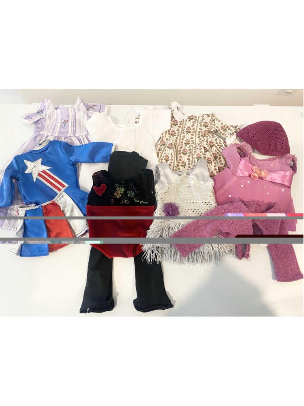 American Girl Doll Clothes Lot 11 Pieces 18" Dresses Outfits TLC Mixed Condition